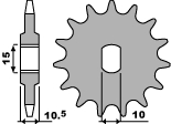 PBR gear wheel 591 11 18NC (82-85)